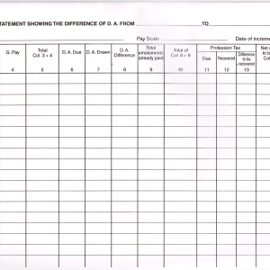 D. A Arrears Forms For 100 Forms