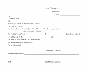 Uniprint Leave Application Forms (English/Marathi) for 100 forms