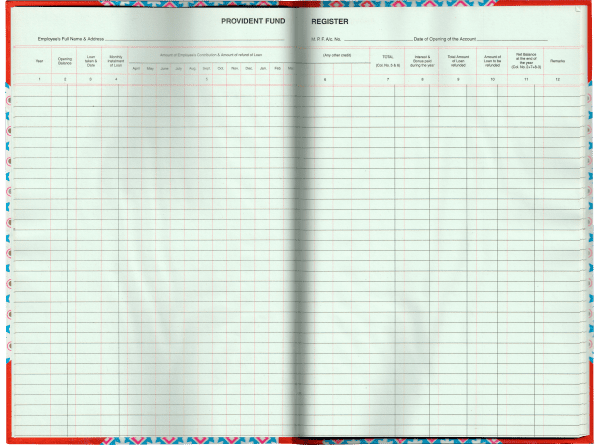 Uniprint Provident Fund Register