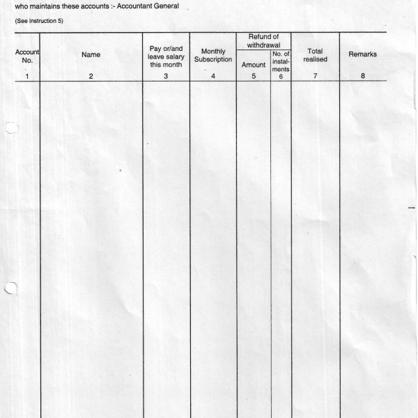 Uniprint Provident Tax Schedule