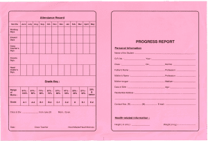 Uniprint Progress Book 9th & 10th