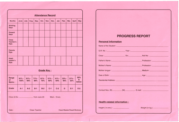 Uniprint Progress Book 9th & 10th