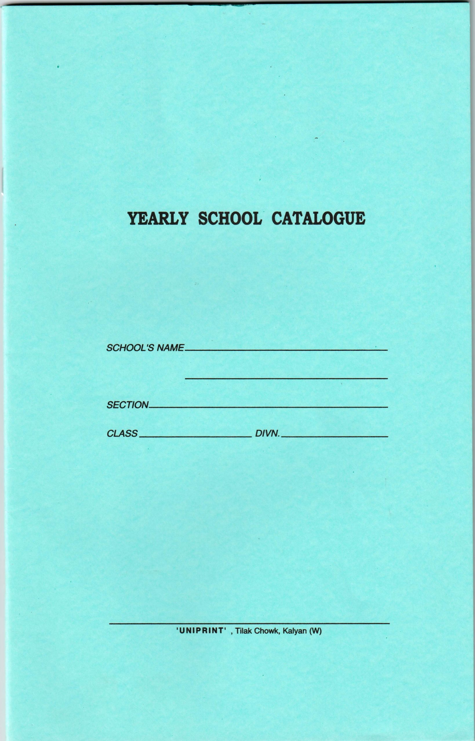 Uniprint Yearly Catalogues (For Primary School)